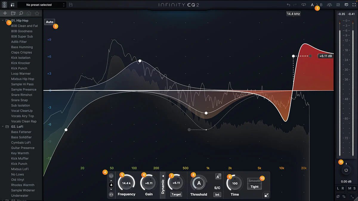 Slate Digital Infinity EQ interface