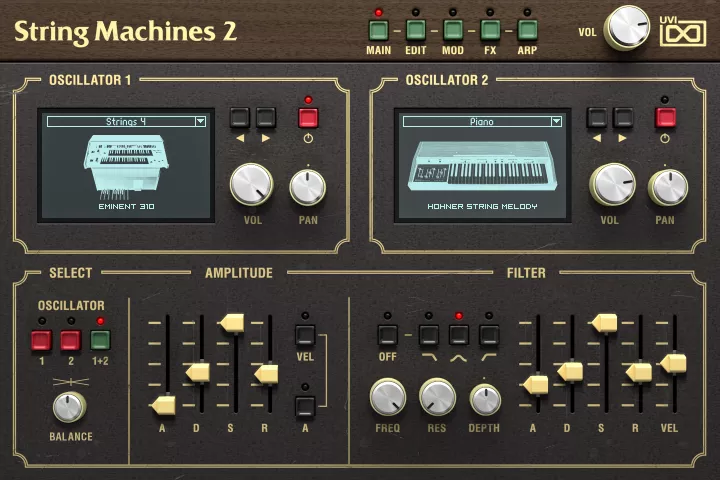UVI String Machines 2 interface