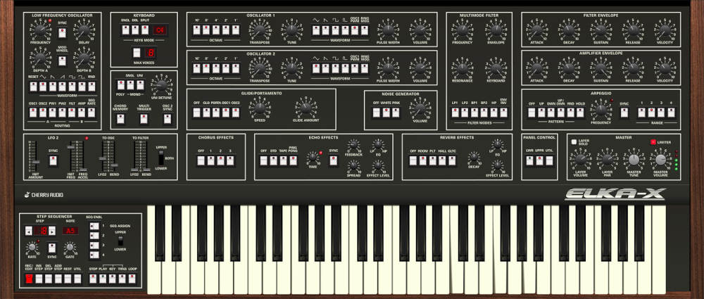 Cherry Audio Elka-X interface