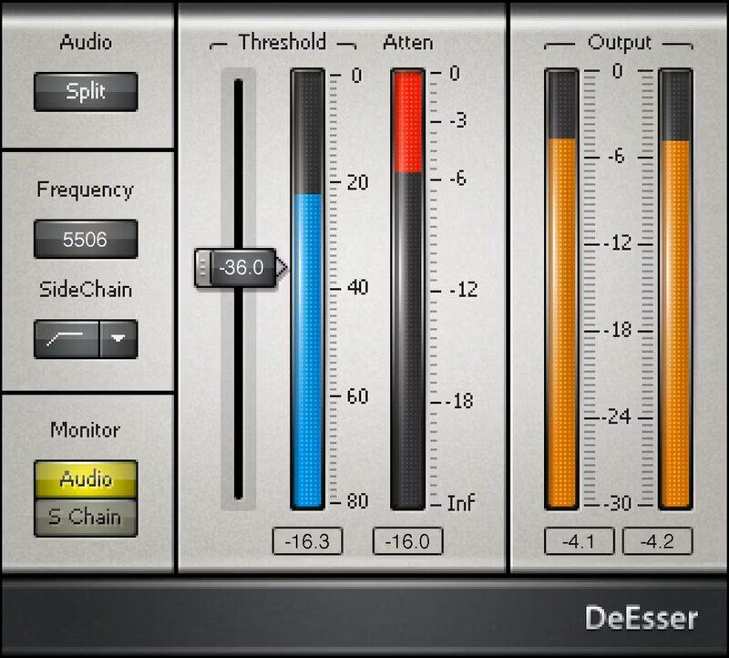 Waves DeEsser interface