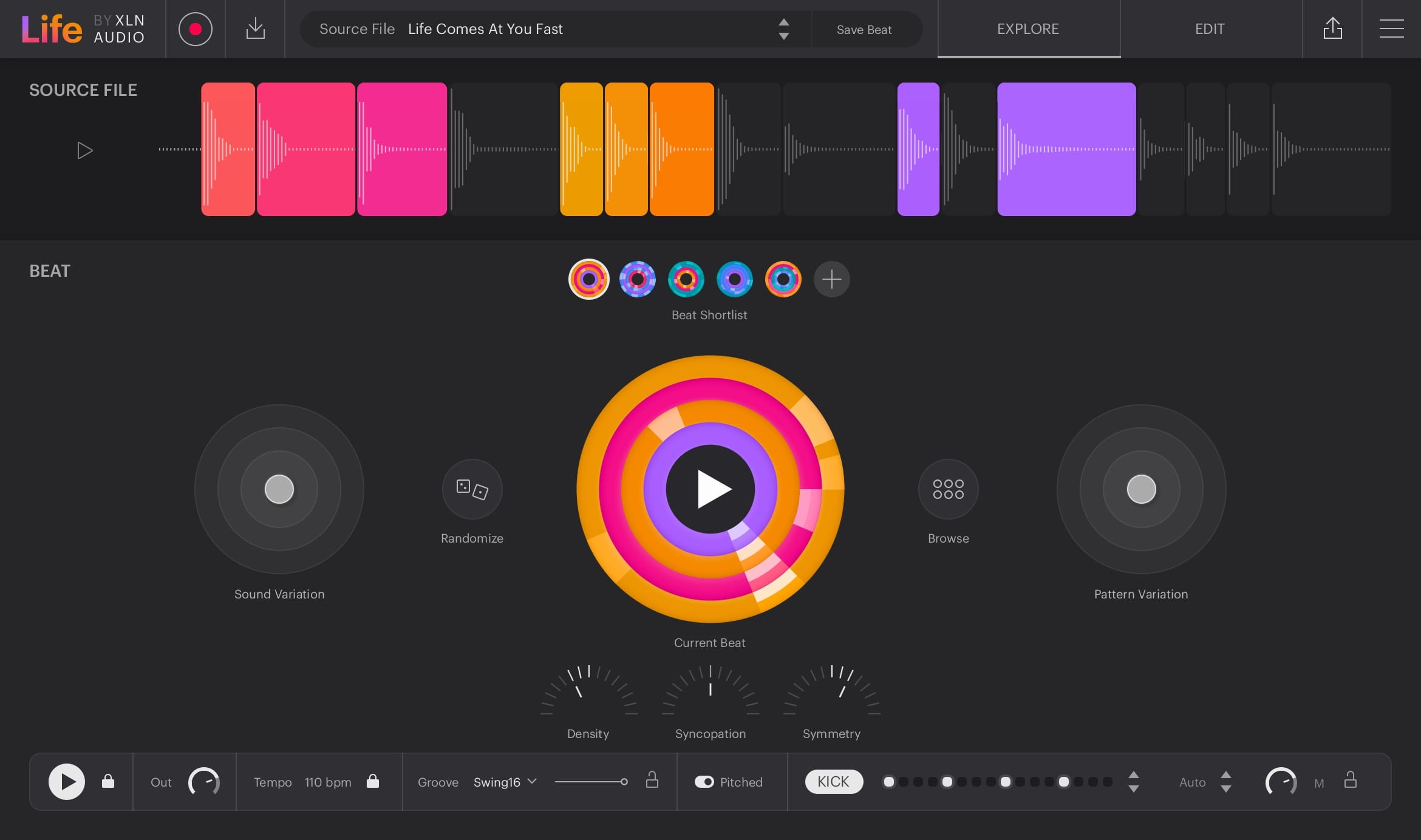 XLN Audio Life interface