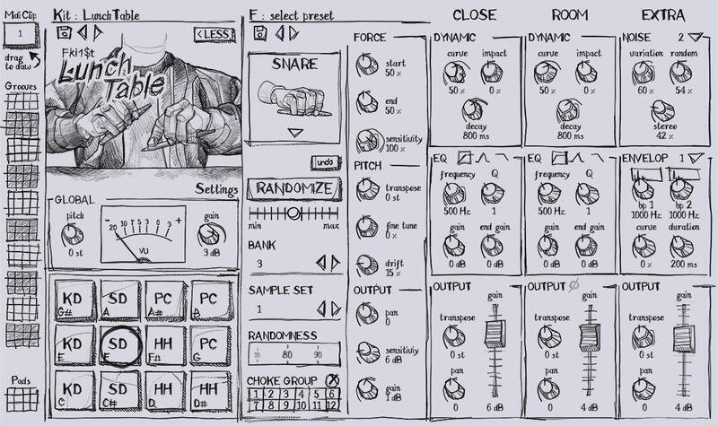 BEATSURFING LunchTable interface