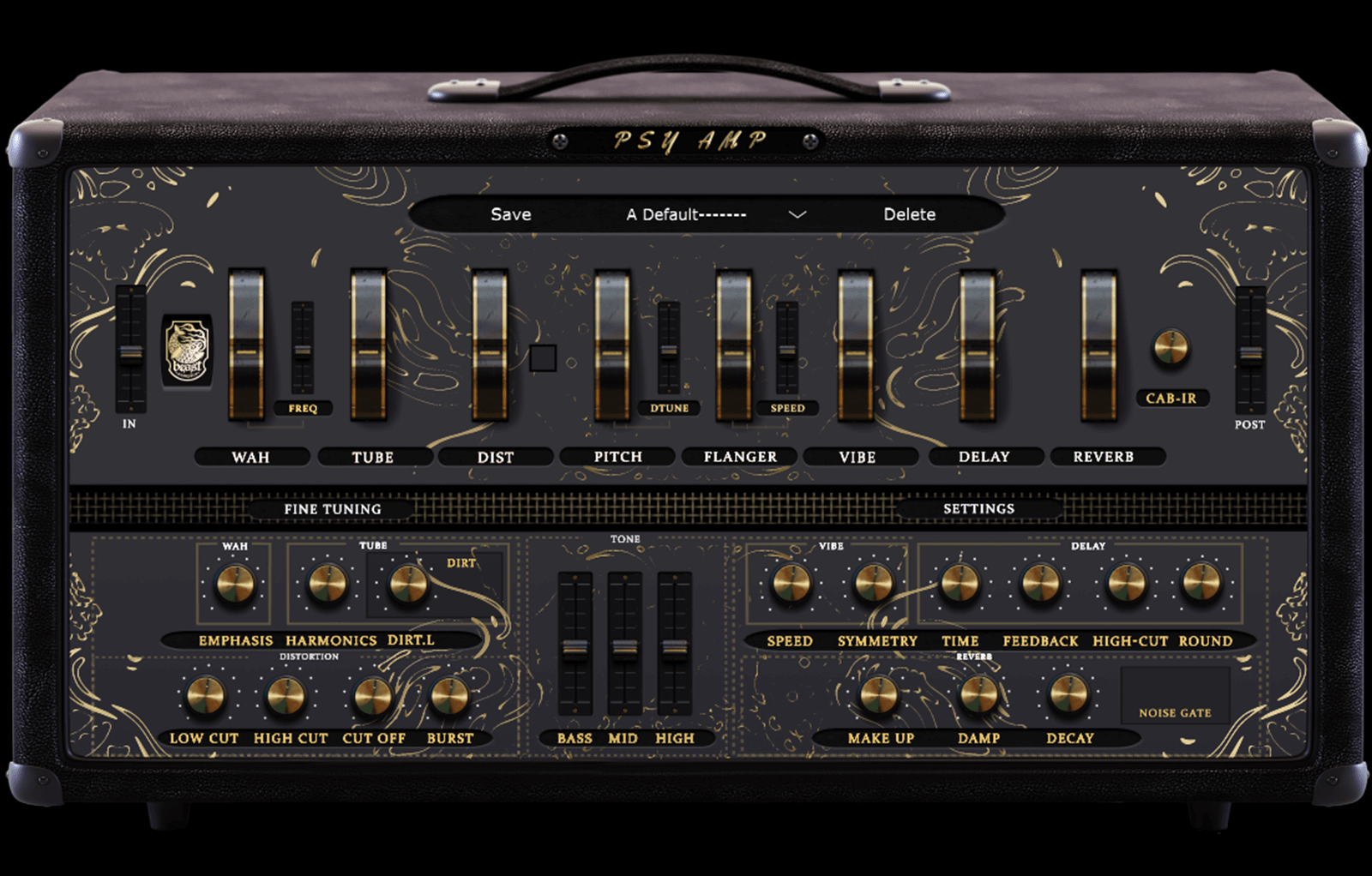 Beastsamples PSY-AMP Vintage Amplifier interface