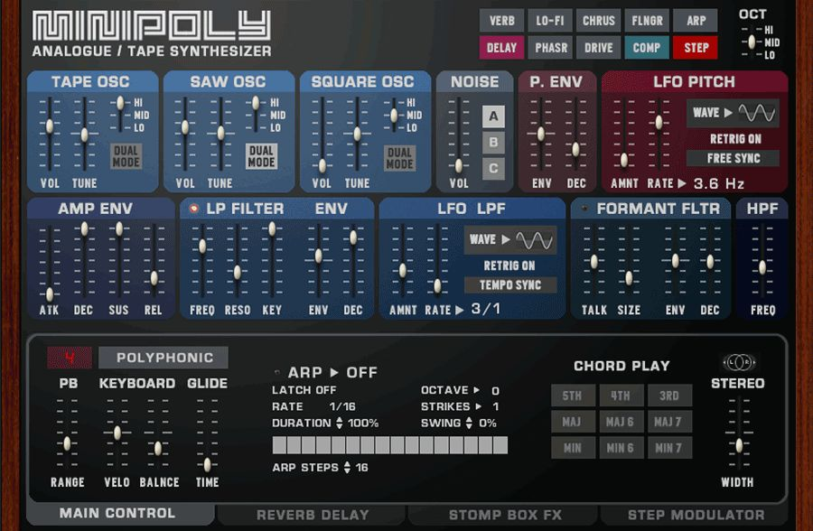 Loot Audio Minipoly Pro interface