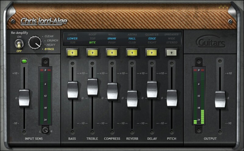Waves CLA Guitars interface